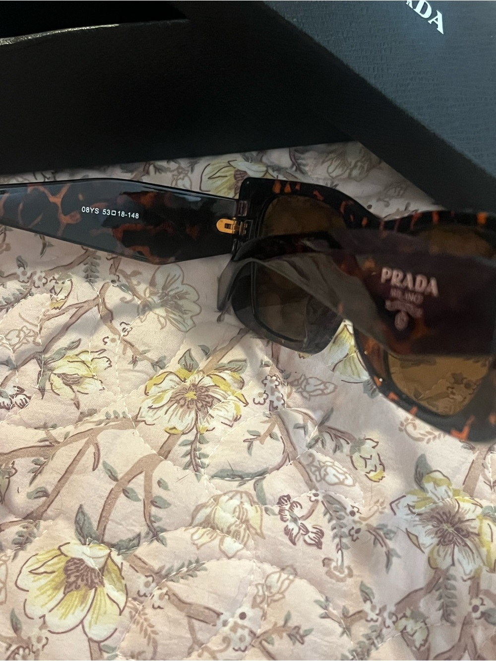 Prada Tortoise PR 08YS Sunglasses - Picture 3 of 3